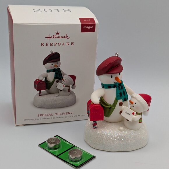 Hallmark Keepsake Special Delivery 2018 Magic Sound Christmas Ornament - Picture 2 of 11